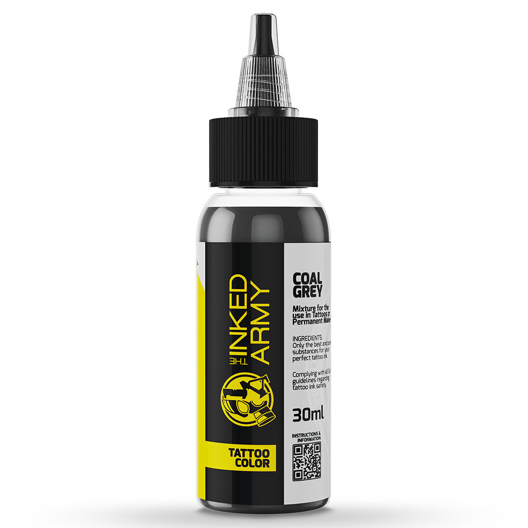 The Inked Army Tattoo Ink REACH - Coal Grey (30 ml)