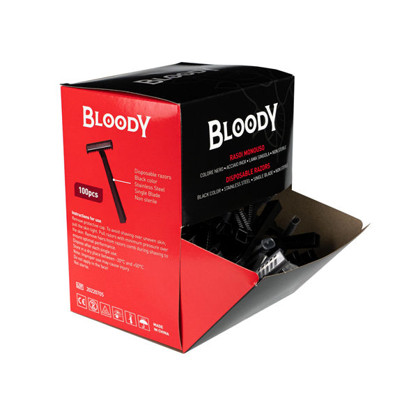 Bloody Black Razors - 100pcs