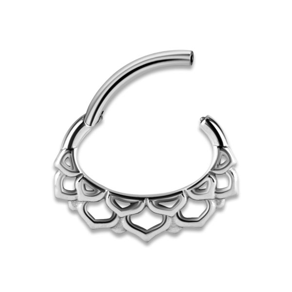 SS 316 HINGED SEPTUM & DAITH CLICKERS 1,2x6mm mod.6