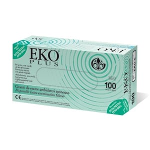 GUANTO IN LATTICE EKO BIANCO 100pz
