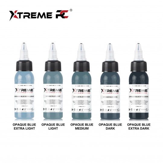 XTreme Ink 5x30ml - OPAQUE BLUE SET