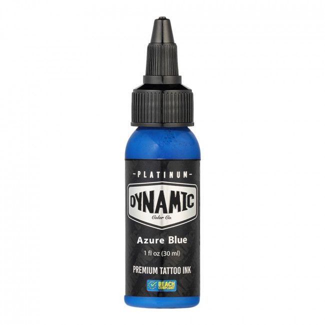 AZURE BLUE 30ml - DYNAMIC PLATINUM TATTOO INK REACH