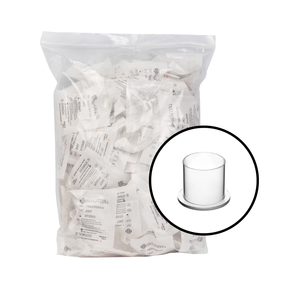 BodySupply Sterile Ink caps 100pcs - Single Pack