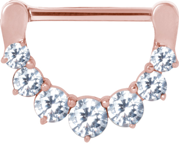 RG 316 JEWELLED NIPPLE CLICKER WH