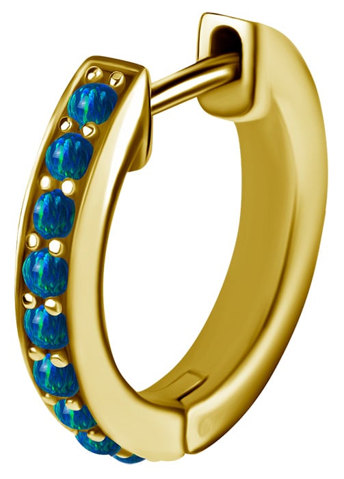 GD 316 OPAL EAR HOOPS SET 0,8x10mm (PAIR)