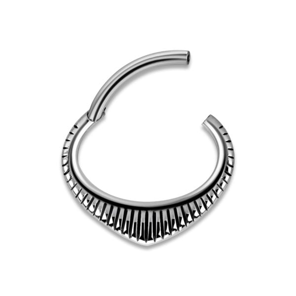 SS 316 HINGED SEPTUM & DAITH CLICKERS 1,2x6mm mod.3