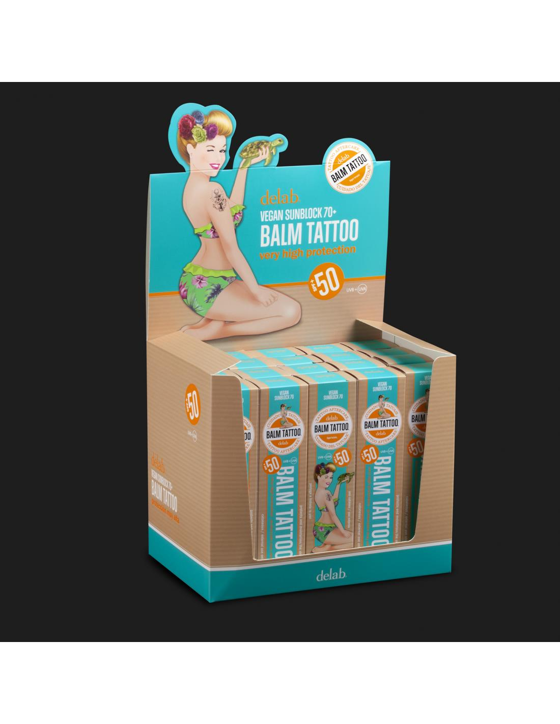 Balm Tattoo Vegan Sunblock 50+ 30gr - box 20pz