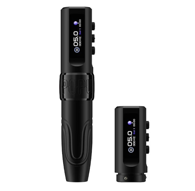 Popu Mini Diva Wireless Pen (3.5mm Stroke) - Black