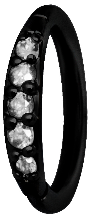 BK 316 HINGED RING SET with Jewels