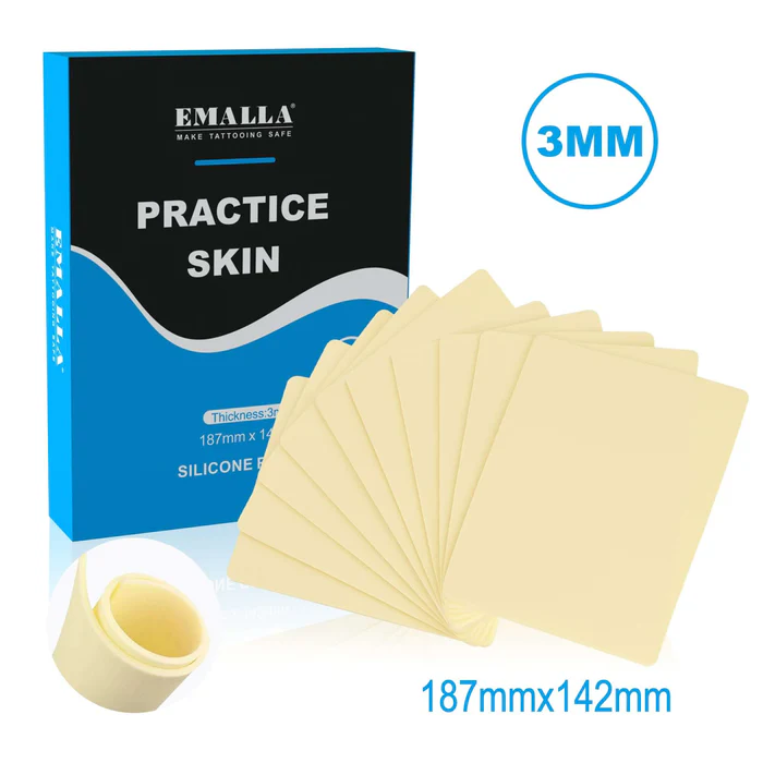 Emalla Tattoo Practice Skin 187x142mm 10pcs