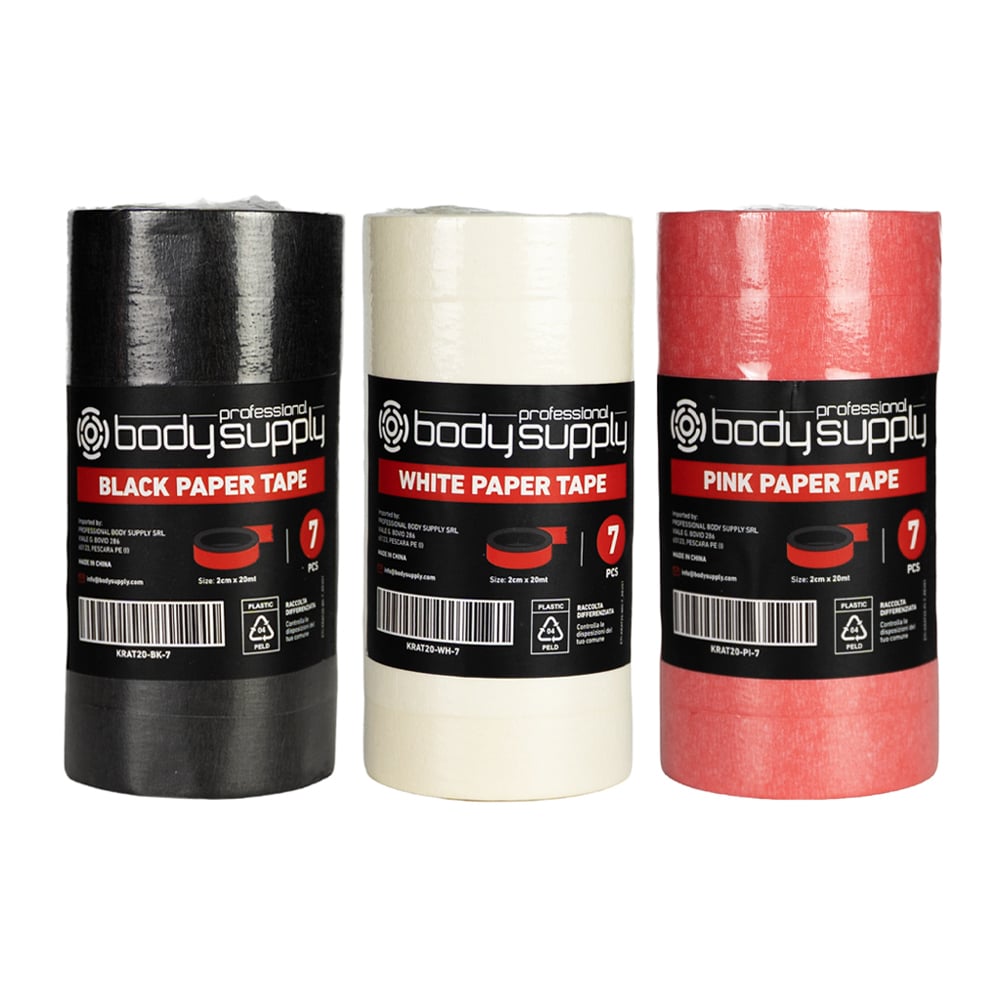 Nastro adesivo in carta BodySupply 2cm x20mt - 7pcs