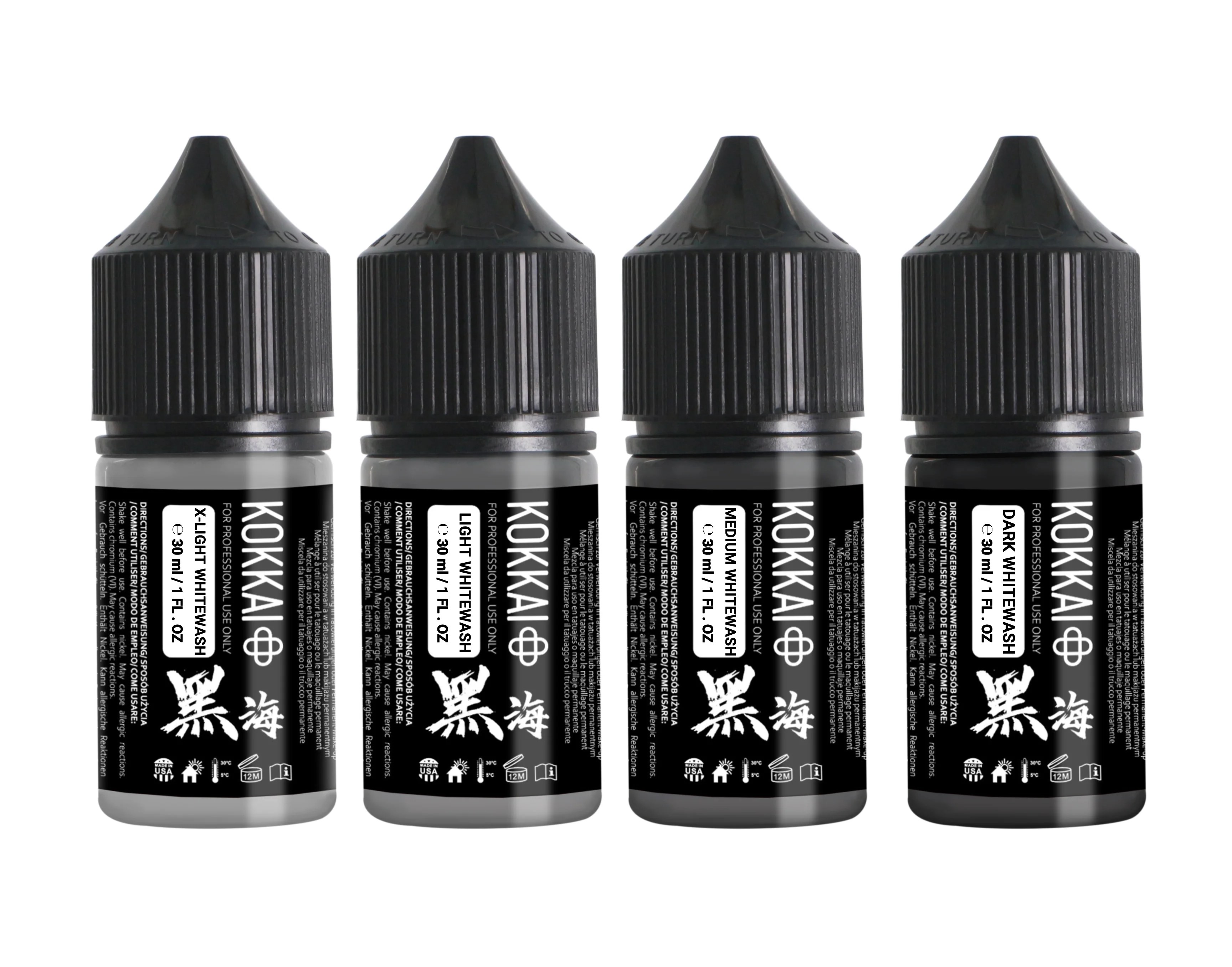 Kokkai Ink Reach 30ml - Whitewash Set 4pz