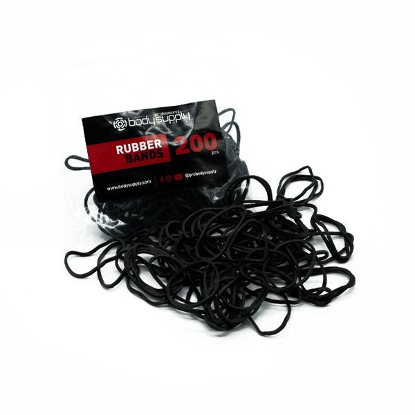BodySupply Elastici colorati 200pcs - Nero