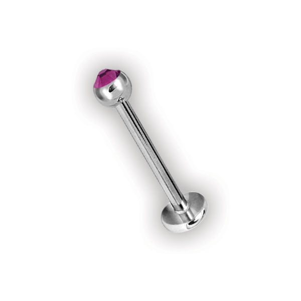 JEWELLED LABRET 1,2mm base 4mm