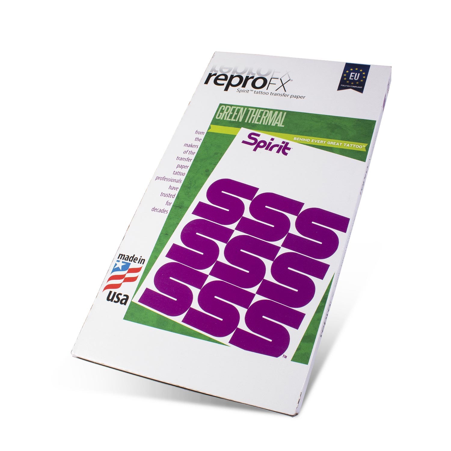 Spirit Green 100pcs - Carta Ectografica da Stampante Termica Verde - A4 Lunga (21,6 x 35,6cm)
