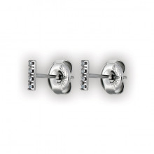 SHORT BAR STUDS W/ MICROPAVE SETTING WH