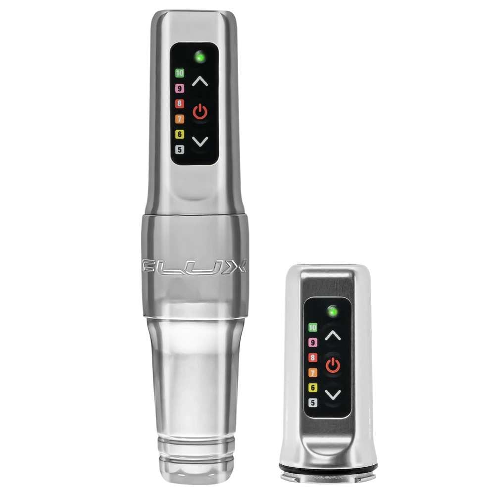 Spektra Flux Mini Wireless Tattoo Machine + PowerBolt aggiuntivo - Silver