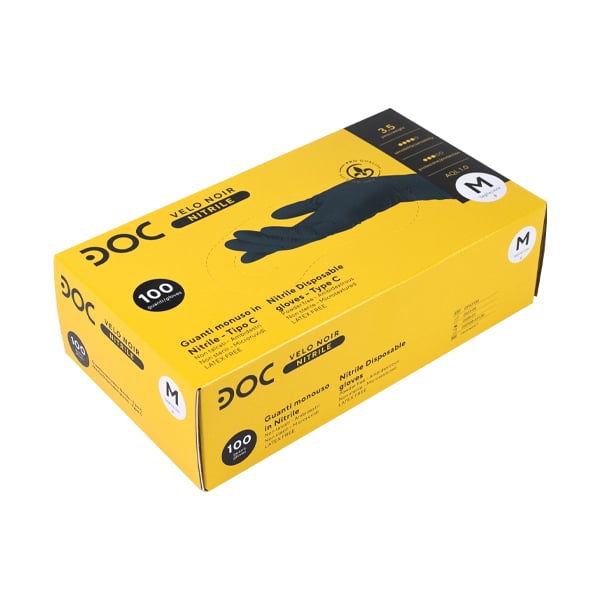 GUANTO NITRILE VELO NOIR 100pz