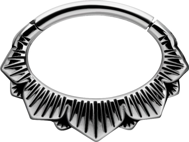 SS 316 HINGED SEPTUM & DAITH CLICKERS 1,2x6mm mod.7