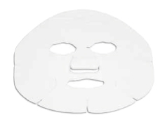 Maschera Viso Bianca TNT 22cm - Polybag 100pz